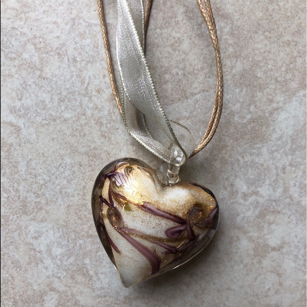 Glass Heart Pendant
